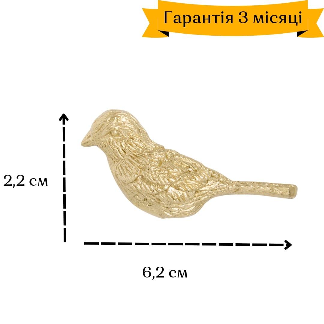 Меблева ручка для шафи, шухляди, комоду,  ретро, декоративна, пташка