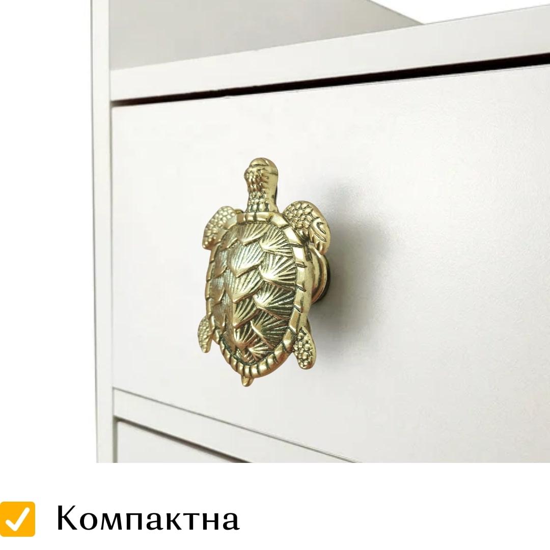 Меблева ручка для шафи, шухляди, комоду,  ретро, декоративна, черепаха, The Chestnut